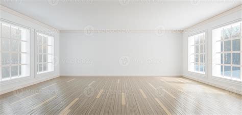 White Empty Room Big Room Living Room 3d Rendering 5434532 Stock