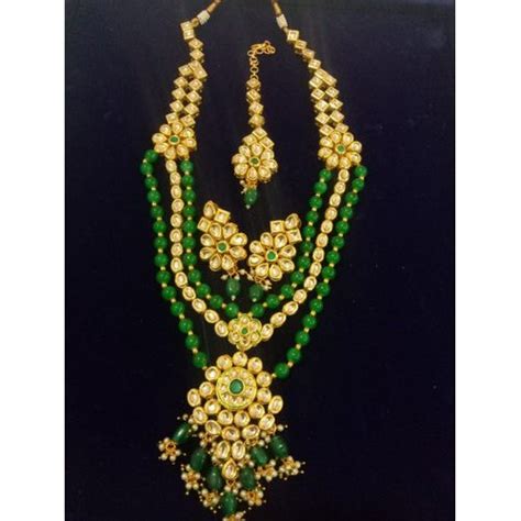 Mazak Metal Traditional Kundan Pendant Set At Rs Set In Mumbai Id