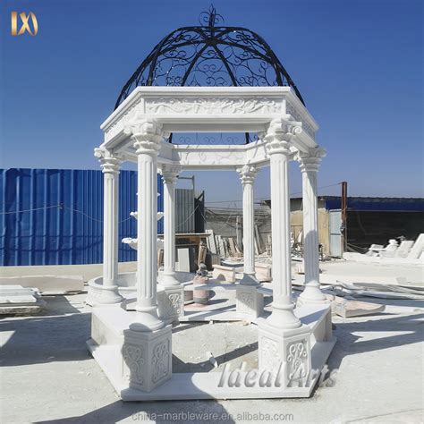 Large Outdoor Garden Wedding Greek White Marble Gazebo For Sale Gazebos