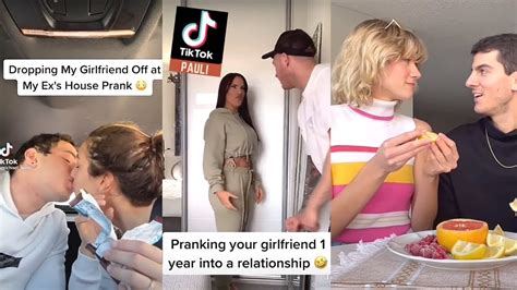 Best Couple Pranks And Goals😍😂 Tiktok Compilation 2021 Tiktok Couple Pranks 152 Youtube