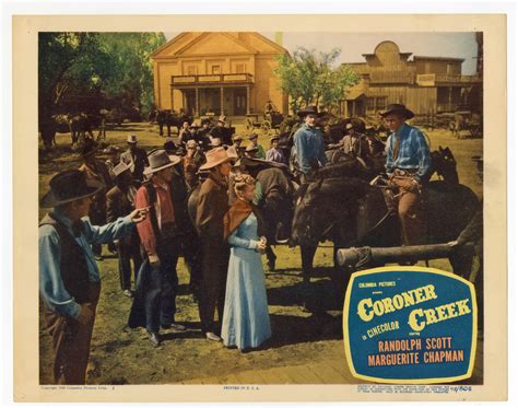 Original Coroner Creek (1948) movie poster in C8 condition for $54.00