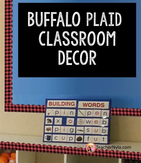 Buffalo Plaid Classroom Decor Ideas Nyla S Crafty Teaching