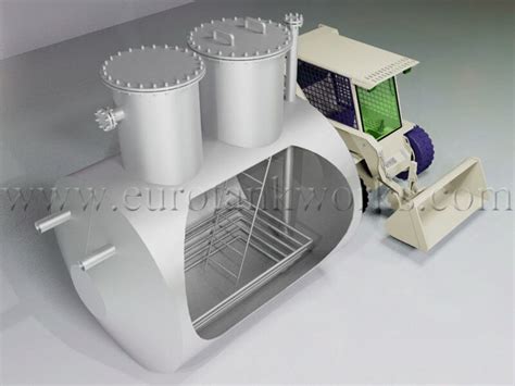 Tanque de drenaje de 8 m3 subterráneo EuroTankWorks