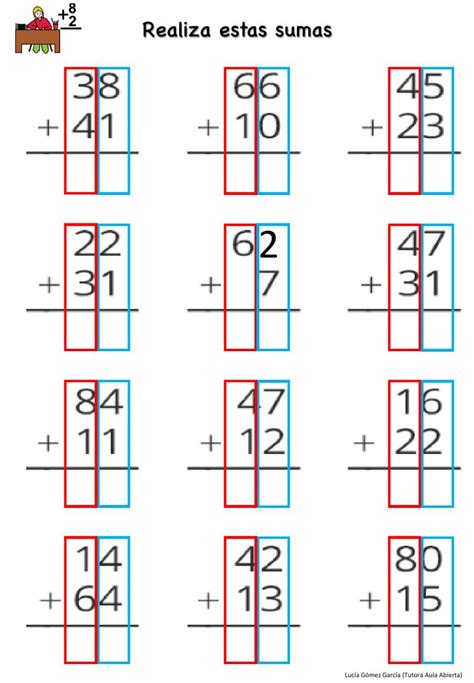 Ficha Interactiva De Sumas Sencillas Para Primero Puedes Hacer Los