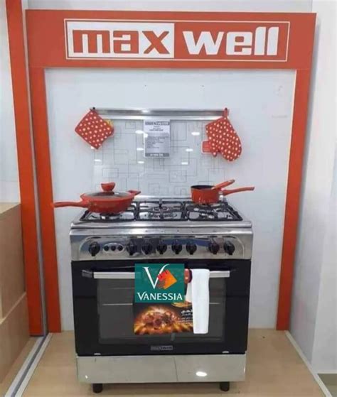 Cuisinière Maxwell 5 feux ventiller inox VANESSIA