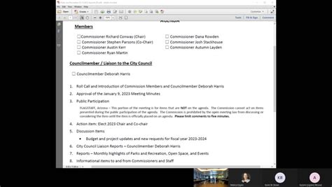 Flagstaff Parks And Recreation Commission Meeting February