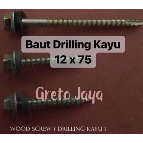 Jual X Baut Drilling Kayu Sds Galpalum Galvalum Mm X Mm