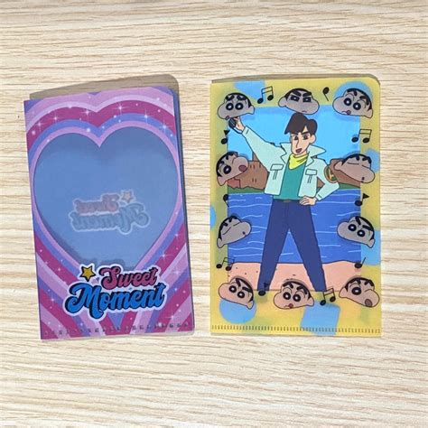 Jual Mini L Holder Shinchan And Daiso Korea Kpop Photocard Shopee