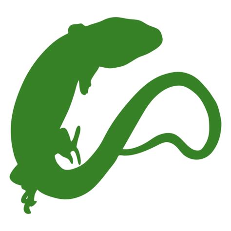 Diseño Png Y Svg De Lagarto Silueta De Cerca Para Camisetas