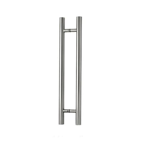 Silvre Chrome Finish Stainless Steel Sus202 H Type Glass Door Pull Handle For Shop Hotel At