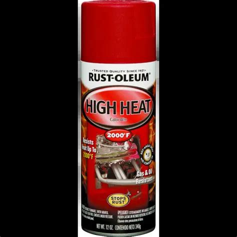 Rust Oleum 248908 Auto Coatings Flat Red High Heat Spray Each