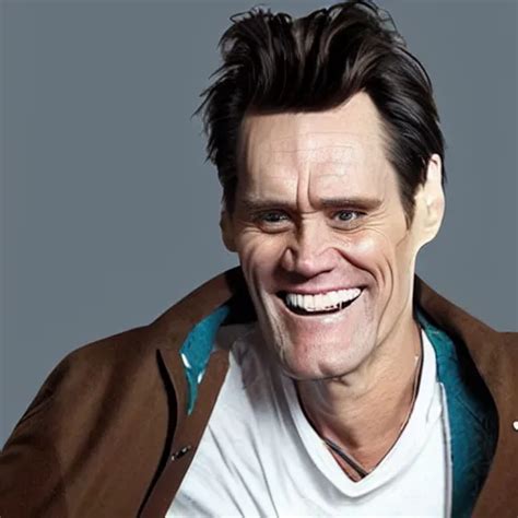 A Portrait Of Jim Carrey Wearing Mechanical Implants Stable Diffusion