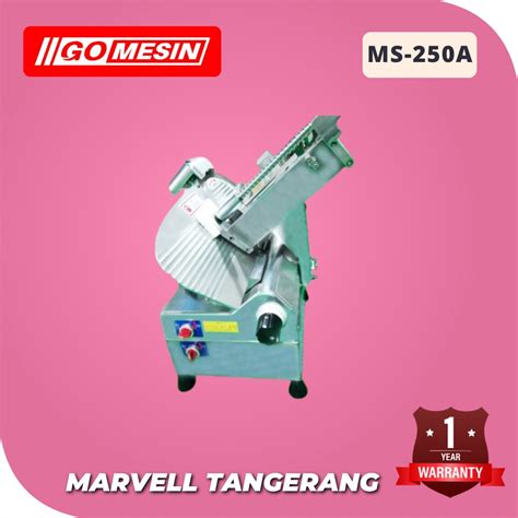 Jual Pengiris Daging Full Otomatis Meat Slicer Gomesin Ms A Shopee