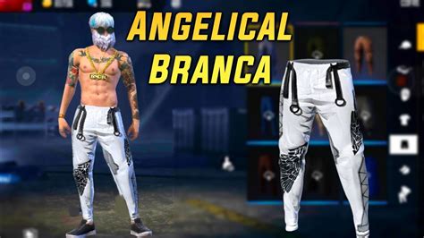 Chegou Nova Cal A Angelical Branca Free Fire Textura Youtube