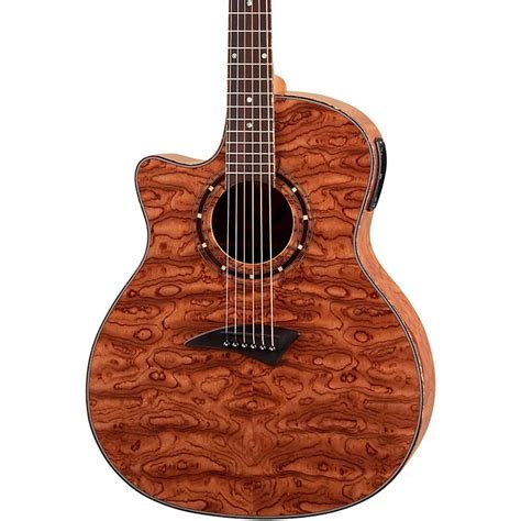 Dean Exotica Left Handed Bubinga Acoustic Electric Guitar W Aphex Bubinga Wood Musician S Friend