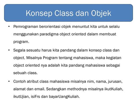 Pemograman Berorientasi Objek Ppt Download