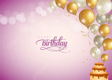 Purple Gradient Birthday Cake Background Birthday Birthday Background Purple Background Image