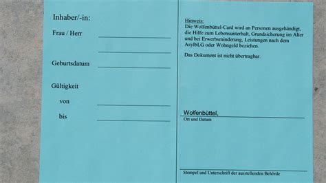 Wolfenbüttel Card für 230 Bürger regionalHeute de