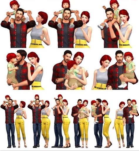 Rinvalee: Group Poses 03 • Sims 4 Downloads | Sims 4 family, Sims 4 ...