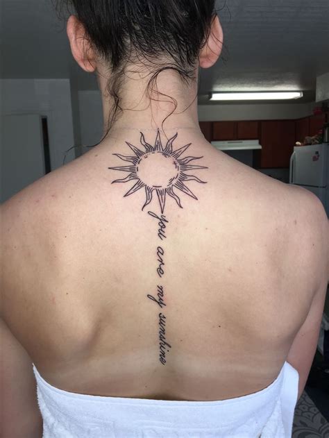 Back Tattoo Sun Tattoo Spine Tattoo Sun Tattoos Spine Tattoos For