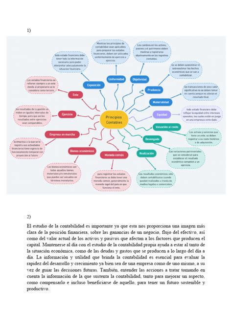 Mapa Mental Acerca De Los Principios De La Contabilidad Pdf