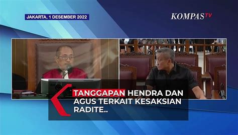 Full Tanggapan Hendra Kurniawan Dan Agus Nurpatria Soal Kesaksian