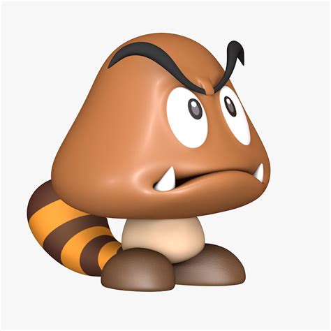 Goomba Free 3d Model Blend Obj Fbx Free3d