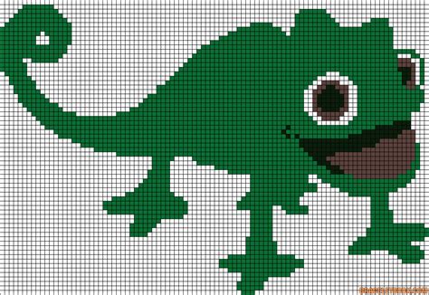 Pascal Chamleleon Tangled Perler Bead Pattern Cross Stitch Pattern