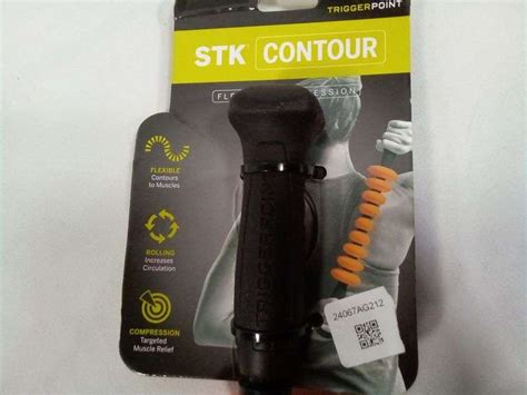 Triggerpoint Stk Contour Flexible Handheld Massage Roller Stick Black