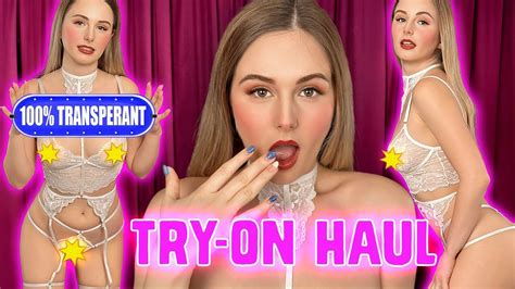TRANSPARENT Try On See Through Lingerie Try On Haul Wit