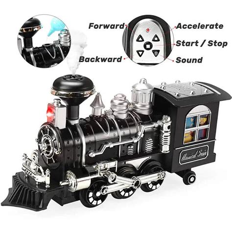 Remote Control with 3 Speeds | RC Train Set with Smoke, Sound and Light – OlmGida