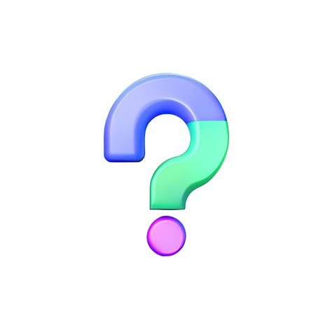 3d Question Mark Icon Png