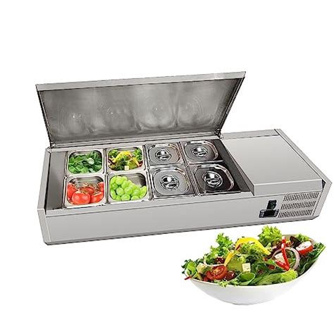 Mvckyi Commercial 47 Countertop Refrigerated Sandwich Salad Condiment