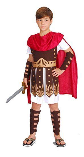 Gladiator Kost M Kinder Rot Wei Braun R Mer Kost M Kinder Jungen