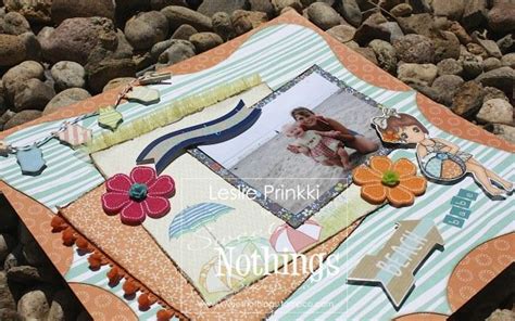 Beach Scrapbook Layout Using Beach Babe Sophie Digi From Beach