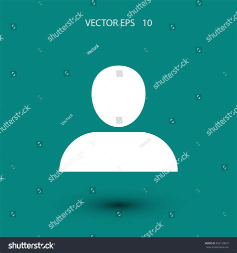 User Icon Vector Flat Design Best Stock Vector (Royalty Free) 492120037 ...