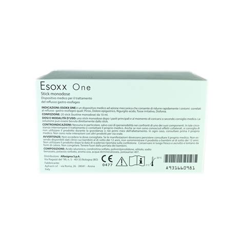 Esoxx One 20 Stick Monodose Reflusso Gastro Esofageo