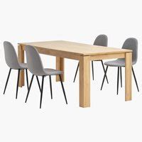 Mesa De Comedor Lintrup X Roble Jysk