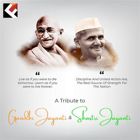 Remembering Two Great Indian Souls Mahatma Gandhi And Lal Bahadur Shashtri On Their Birth