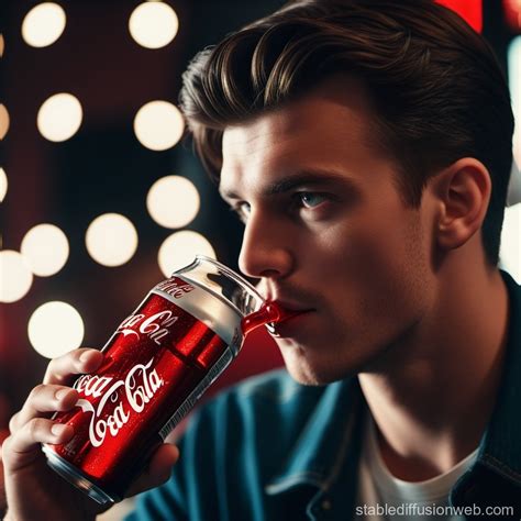 drinking coca cola  cans prompts stable diffusion