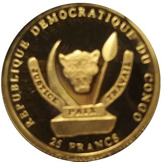 Francs Pope John Paul Ii Democratic Republic Of The Congo