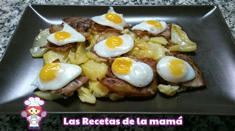 Las Recetas De La Mam Receta De Patatas Con Beicon Y Huevos De Codorniz