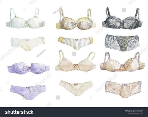 Set Beautiful Luxury Lace Lingerie Stock Illustration 2077967194 Shutterstock