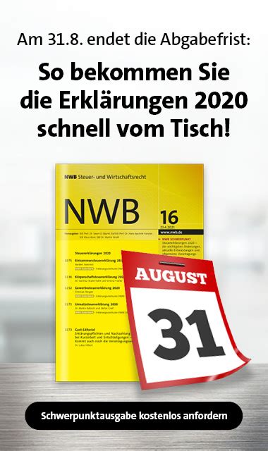 Achtung Endspurt Fristablauf für Steuererklärungen 2020 am 31 8 2022