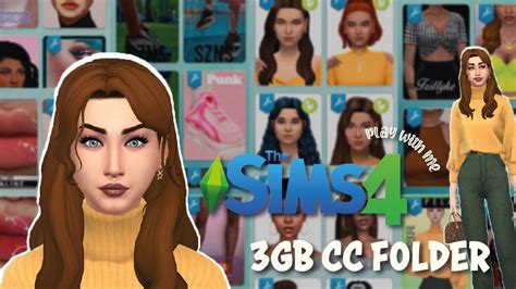 The Sims 4 3gb Cc Folder Maxis Match Link Youtube