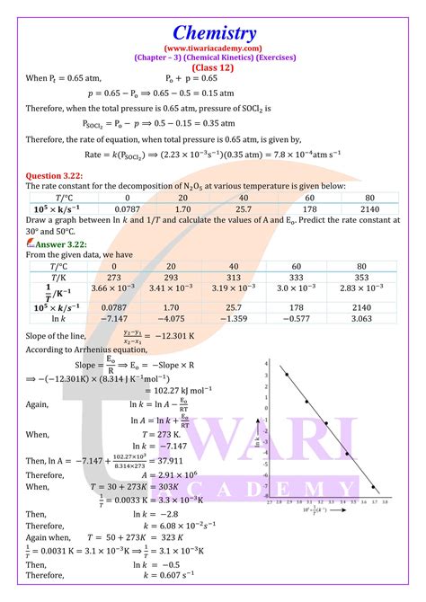 Ncert Solutions For Class 12 Chemistry Chapter 3 Chemical Kinetics