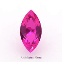 Art Masters Gems Calibrated 2 5 Ct Marquise Pink Sapphire Created