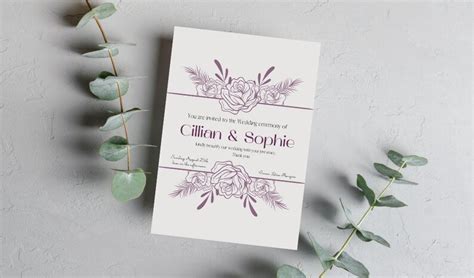 Wedding Invitation Card Canva Design Template, Wedding Card Template ...