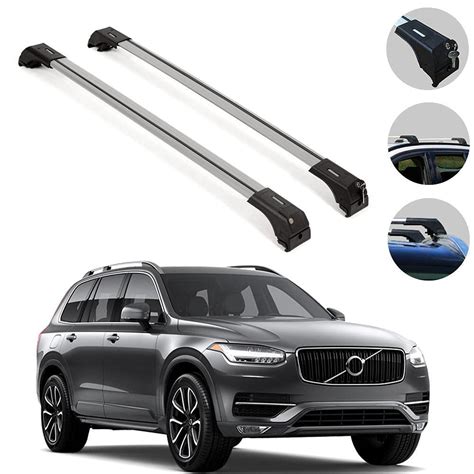 Buy Omac Crossbars Roof Racks For Volvo Xc90 2016 2022 Silver Car