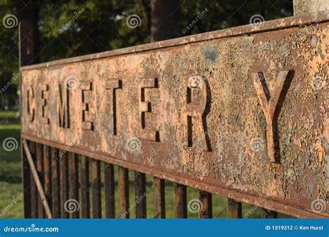 Cemetery Gate Stock Photo Image Of Customary Letters 1319312